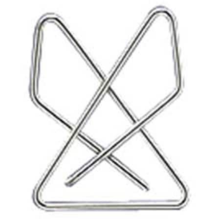 Made-To-Stick Ideal Butterfly Clamps;Large;.072 Wire Gauge;12-Box;Silver MA517521